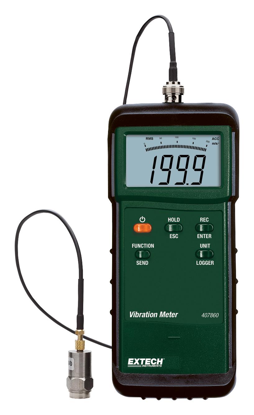 407860 HEAVY DUTY VIBRATION METER, 200 MM/S EXTECH INSTRUMENTS