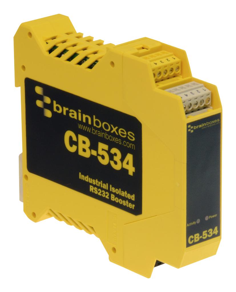 CB-534 RS232 ISOLATED BOOSTER, 0.11A, 24V, 2.5W BRAINBOXES