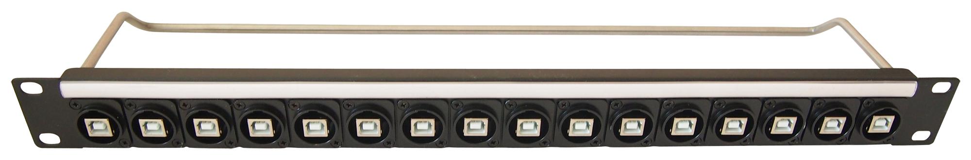 CP30176 PATCH PANEL, USB, 16PORT, 1U, M3 HOLE CLIFF ELECTRONIC COMPONENTS