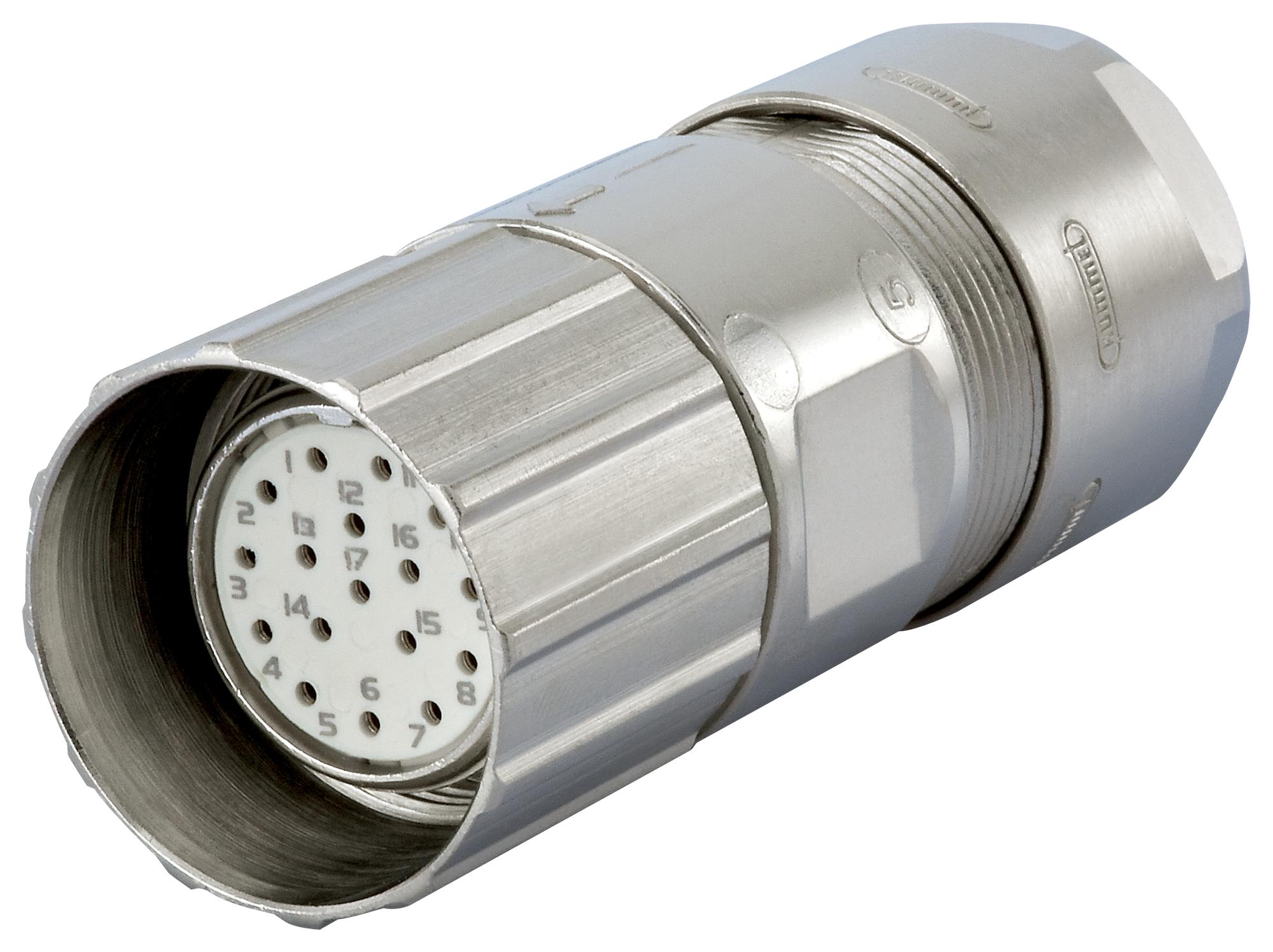 7.106.500.000 CIRCULAR HOUSING, RCPT, SIZE M23, BRASS HUMMEL