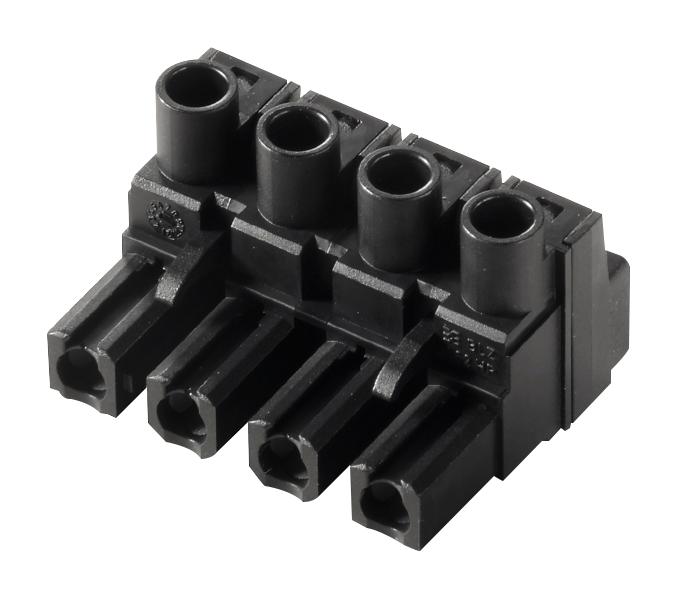 1059600000 TERMINAL BLOCK, PLUGGABLE, 4POS, 12AWG WEIDMULLER