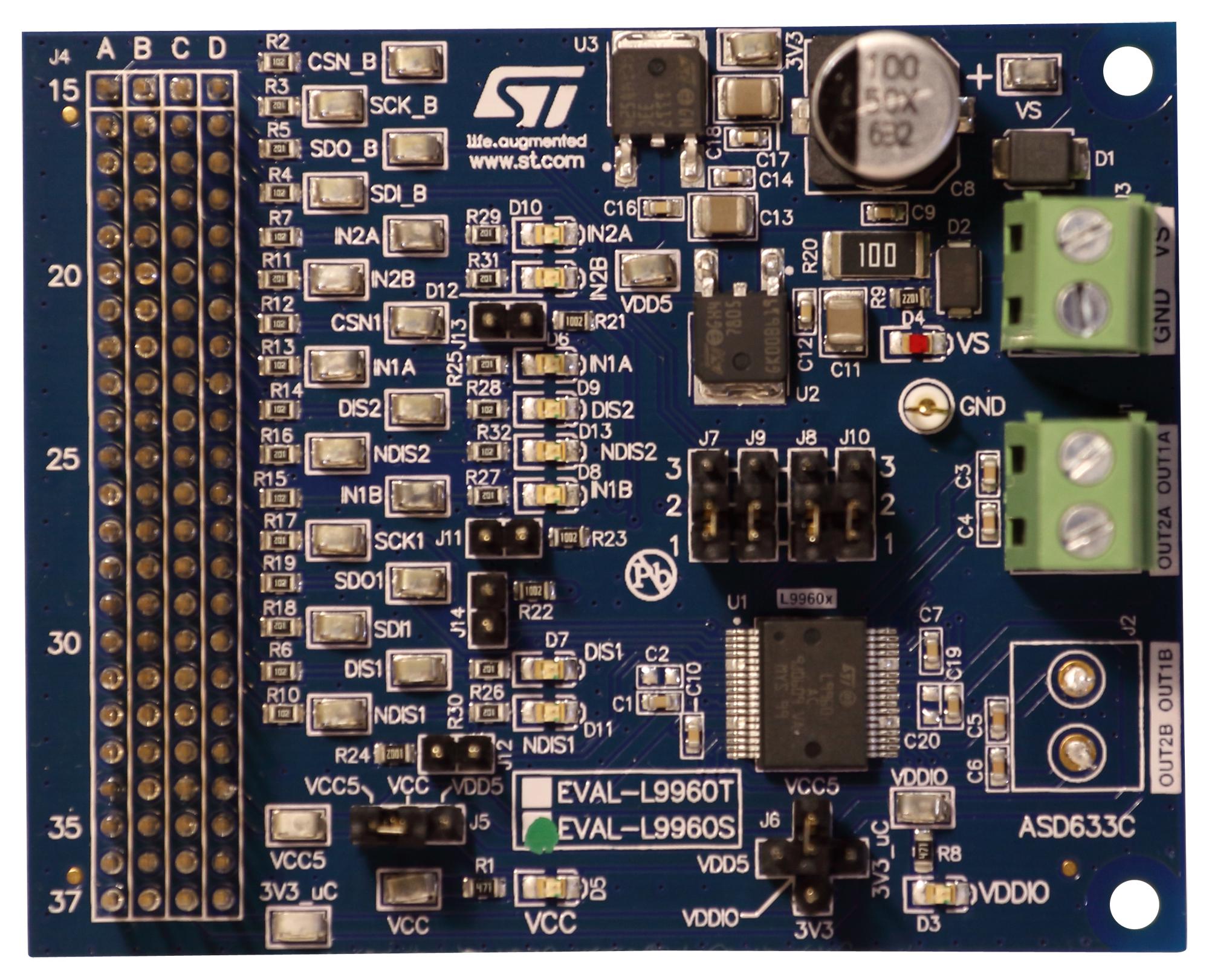 EVAL-L9960 EVAL BOARD, AUTOMOTIVE ETC H-BRIDGE STMICROELECTRONICS