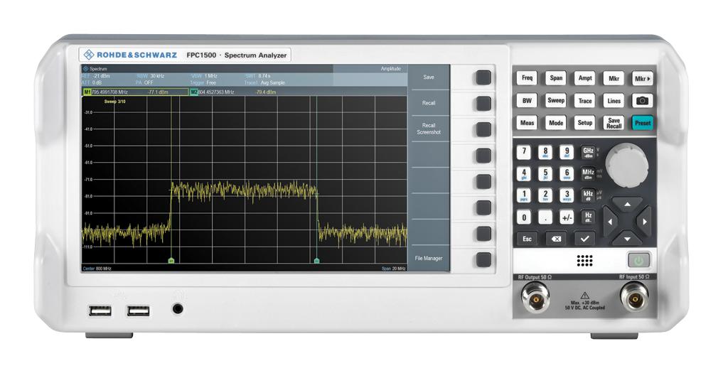 FPC1500 + FPC-B2 (FPC-P2TG) SPECTRUM ANALYSER W/TG, BENCH, 5KHZ-2GHZ ROHDE & SCHWARZ