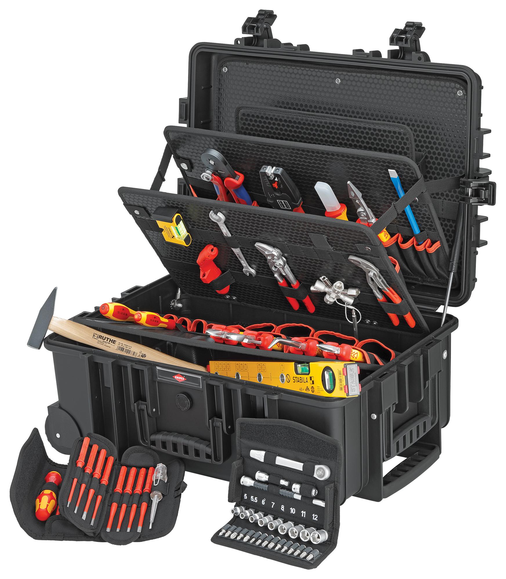 00 21 37 ELECTRICAL TOOL KIT, ROBUST45, 63PC KNIPEX