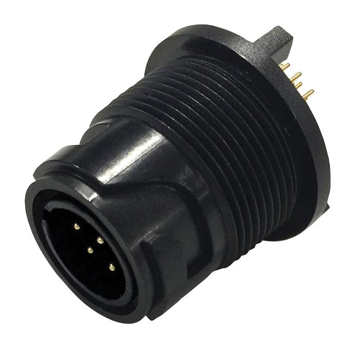PXP4013/06P/PC CIRCULAR CONNECTOR, RCPT, 6POS, PANEL BULGIN LIMITED