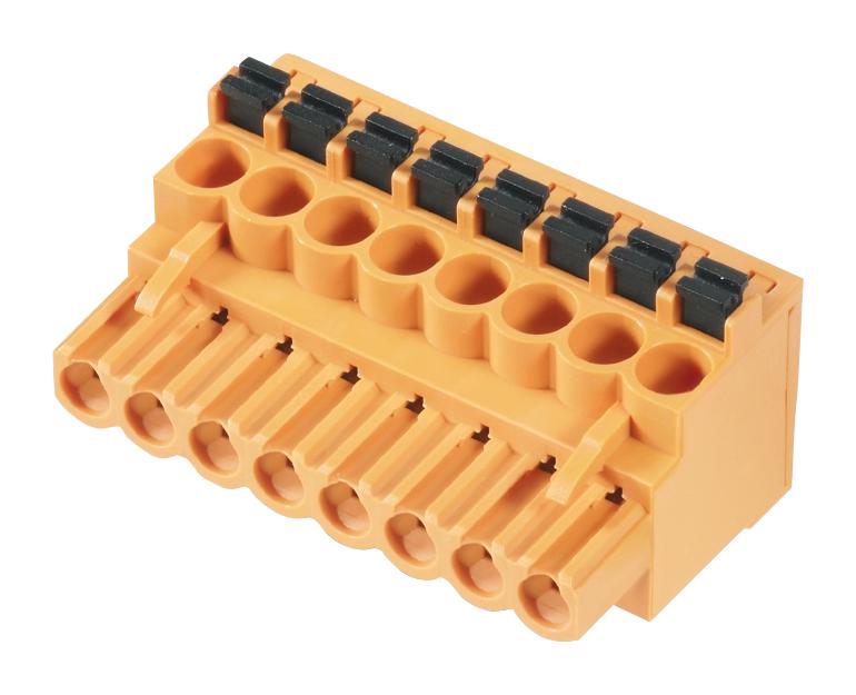 1001550000 TERMINAL BLOCK, PLUGGABLE, 4POS, 12AWG WEIDMULLER