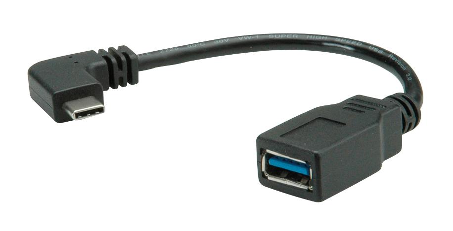 11.02.9031 USB CABLE, 3.0 A RCPT-C PLUG, 150MM ROLINE