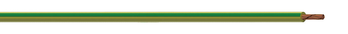 60.7008-999-20 HOOK-UP WIRE, 17AWG, GREEN/YELLOW, 25M STAUBLI