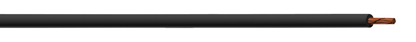 61.7554-999-21 HOOK-UP WIRE, 1MM2, BLACK, 25M, 600V STAUBLI