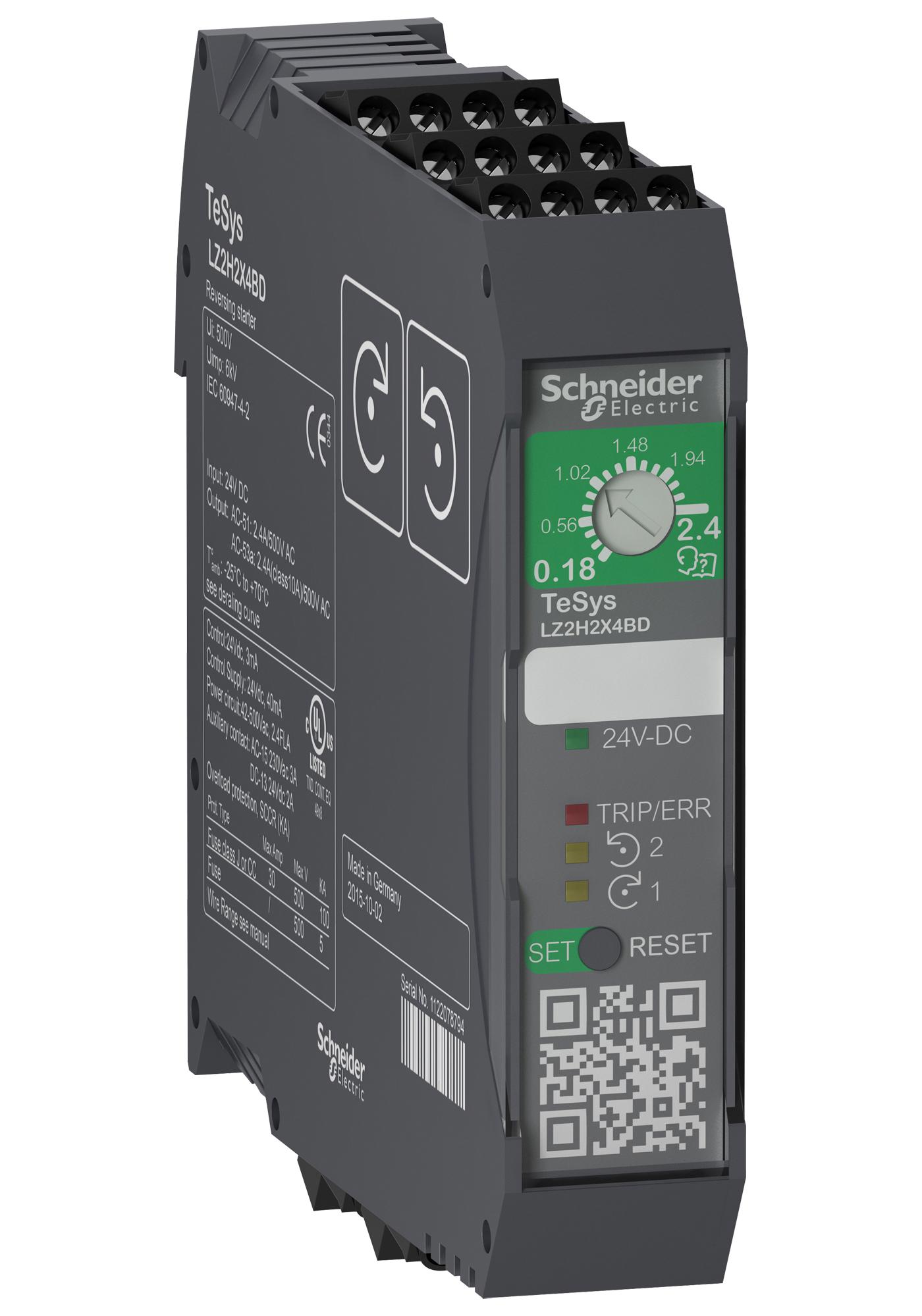 LZ2H2X4FU DOL MOTOR STARTER, 3-PH, 1.1KW, 500VAC SCHNEIDER ELECTRIC