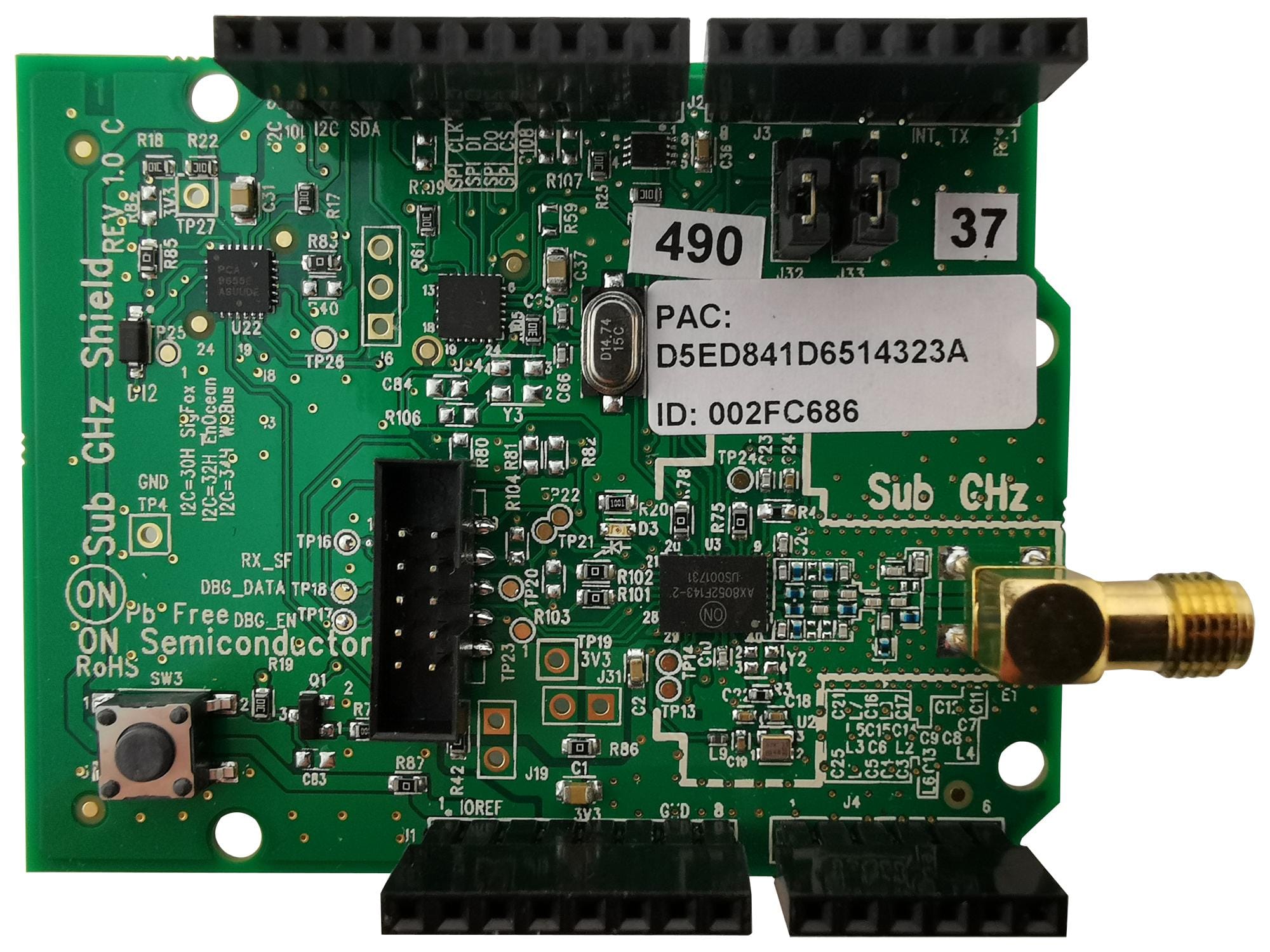 US-SIGFOX-GEVB EVALUATION BOARD, INTERNET OF THINGS ONSEMI