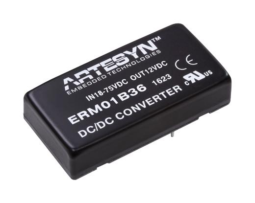 ERM01C18 DC-DC CONVERTER, 15V, 1.33A ARTESYN EMBEDDED TECHNOLOGIES