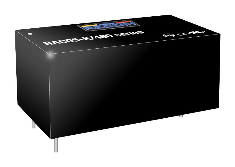 RAC05-05SK/480 POWER SUPPLY, AC-DC, 5V, 1A RECOM POWER