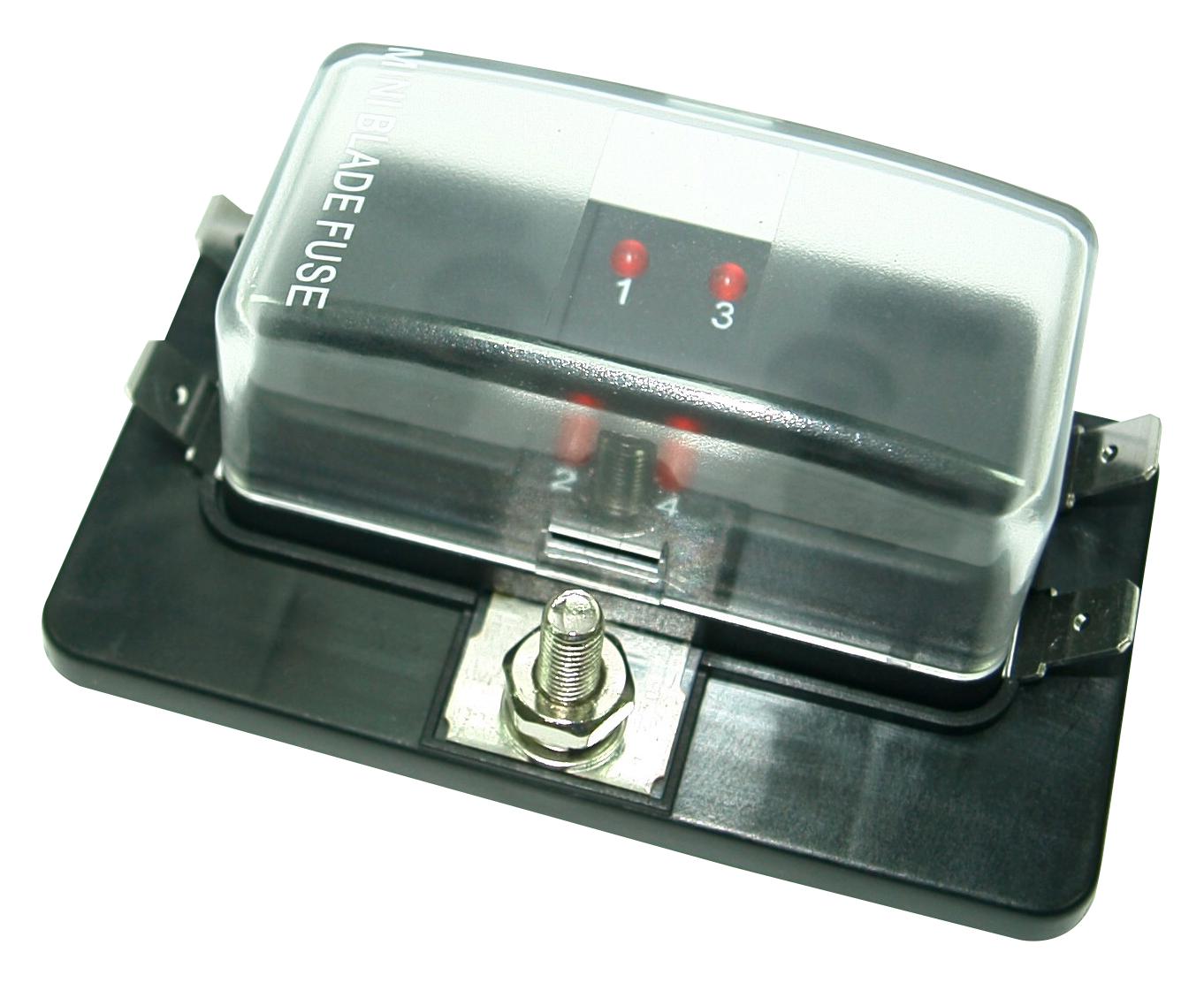 MC002796 FUSE HOLDER, MINI BLADE, 100A, 32VDC, QC MULTICOMP PRO