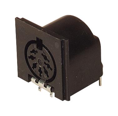 MAB 7 SH-L DIN AUDIO/VIDEO CONN, JACK, 7POS, PBT HIRSCHMANN