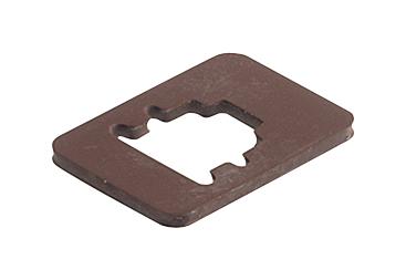 GMN 209-12 FLAT GASKET, EPDM, RECTANGULAR CONN HIRSCHMANN