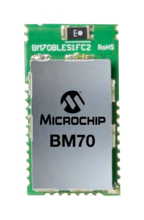 BM70BLES1FC2-0B04AA BLUETOOTH MODULE, V4.2, 2.402-2.48GHZ MICROCHIP