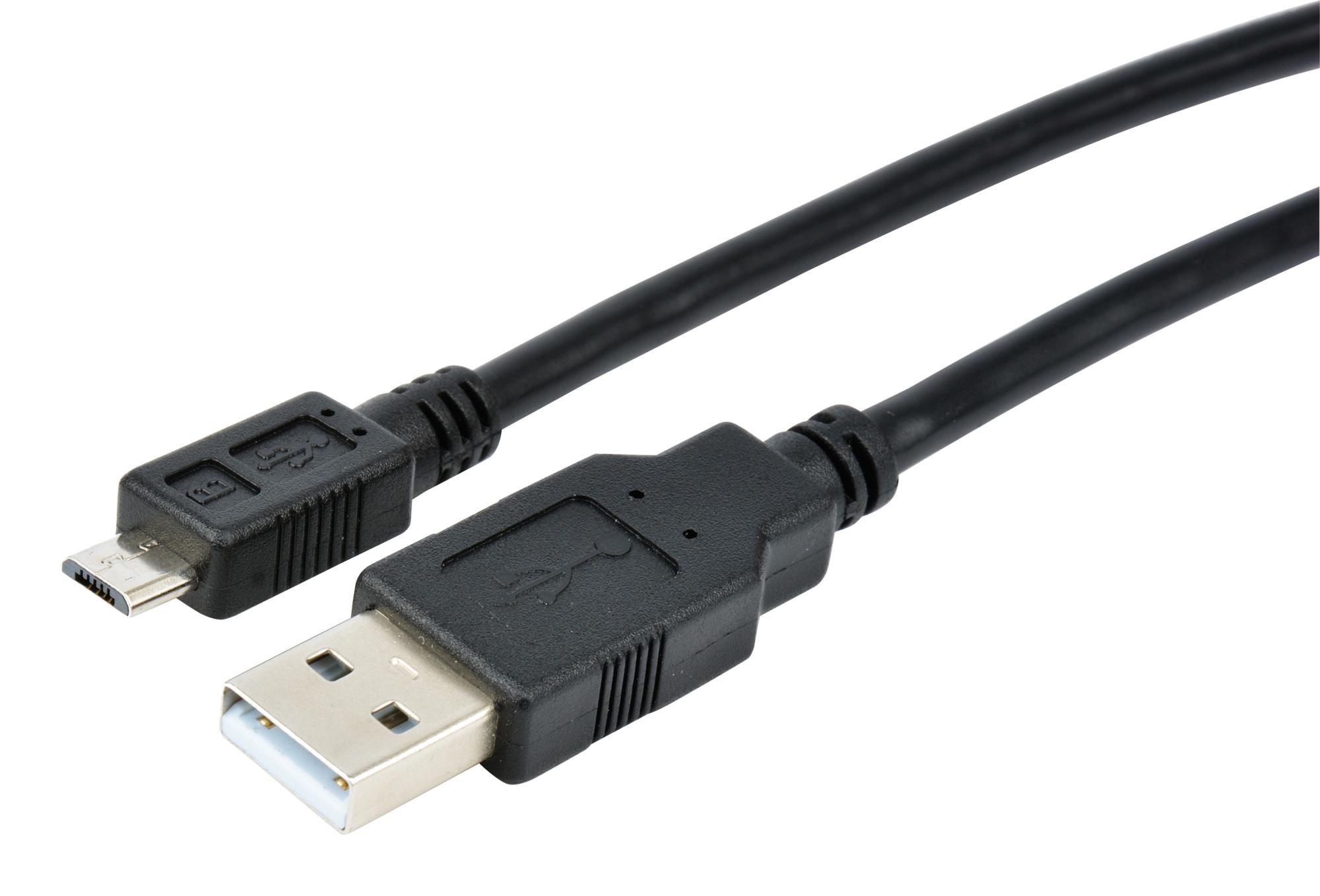 MC002726 USB CORD, 2.0 PLUG A-MICRO B, 3.3FT, BLK MULTICOMP
