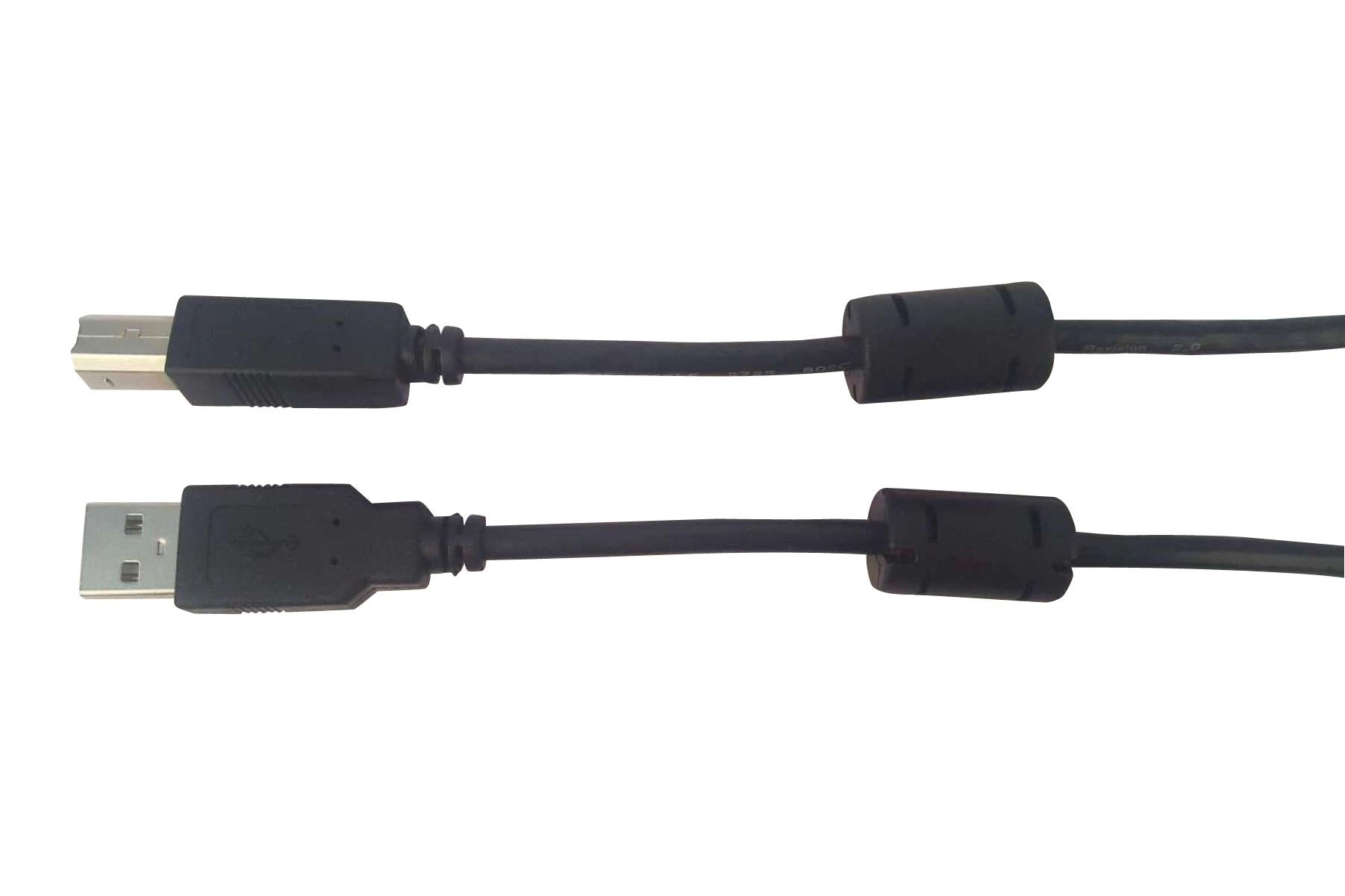 MC002732 USB CABLE, 2.0 PLUG A-B, 6FT, BLACK MULTICOMP