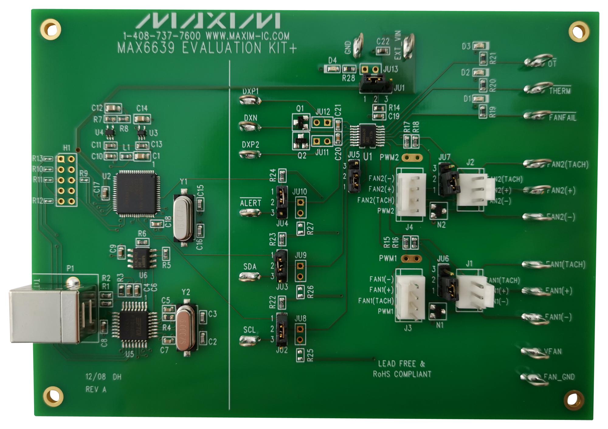 MAX6639EVKIT+ EVALUATION KIT, TEMPERATURE SENSOR MAXIM INTEGRATED / ANALOG DEVICES