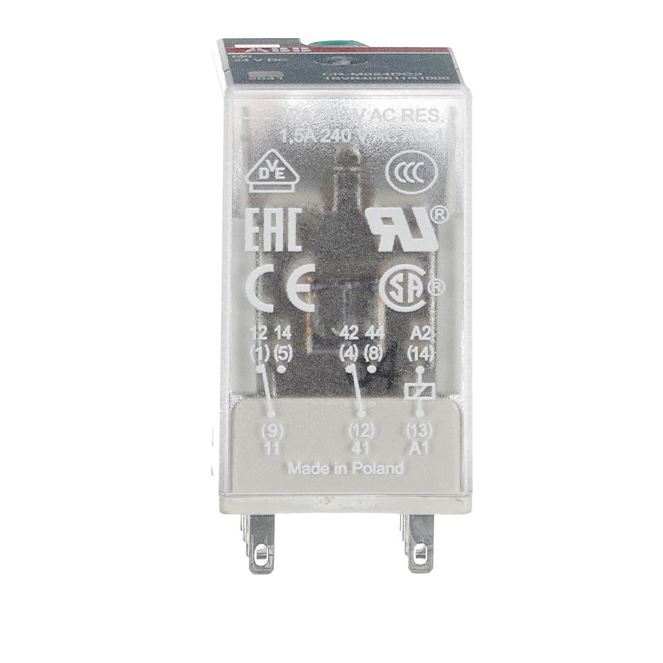 1SVR405618R1100 POWER RELAY, 4PDT, 6A, 250V, SOCKET ABB