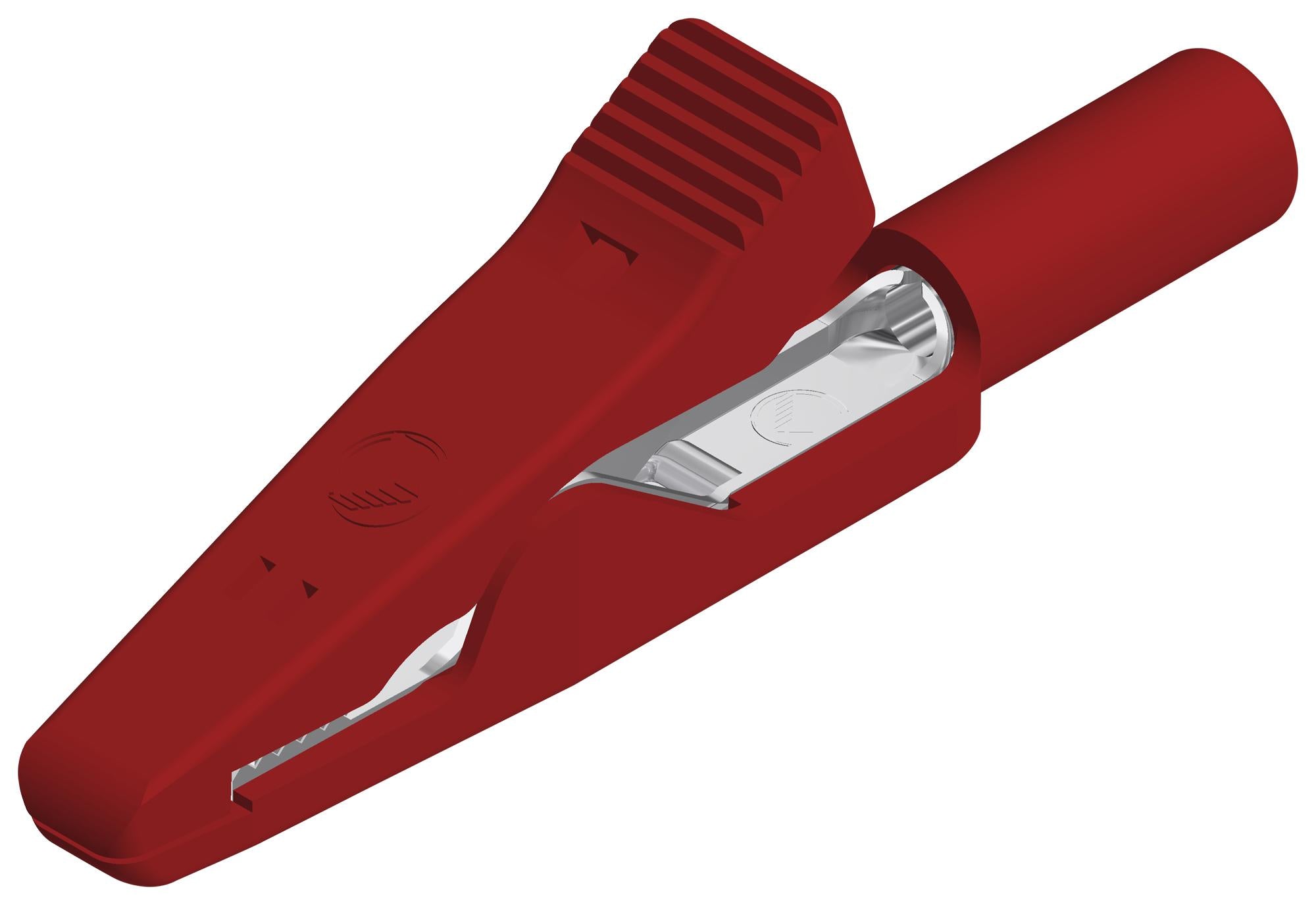930319101 CROCODILE CLIP, 4MM, RED, 6A HIRSCHMANN TEST AND MEASUREMENT
