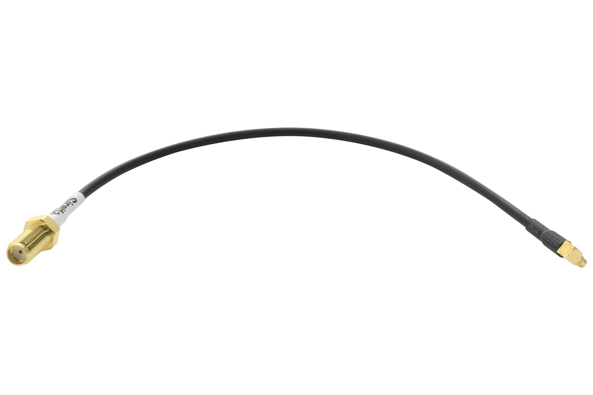 ASMK020X174S11 RF CABLE, MMCX PLUG-SMA SOCKET, 200MM SIRETTA