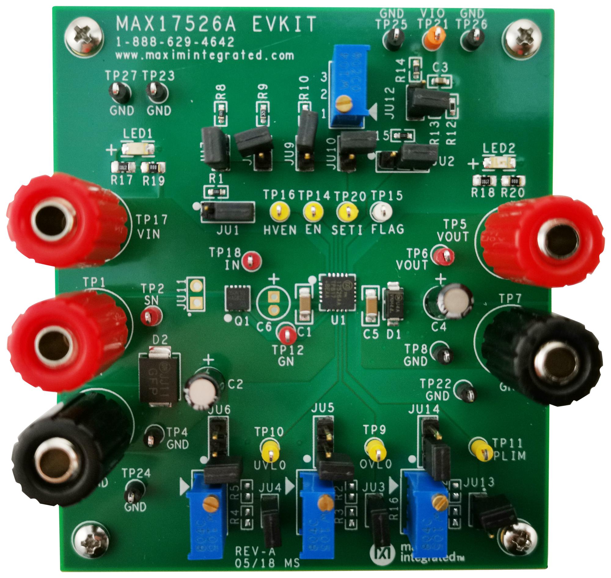 MAX17526AEVKIT# EVALUATION KIT, CURRENT LIMITER MAXIM INTEGRATED / ANALOG DEVICES