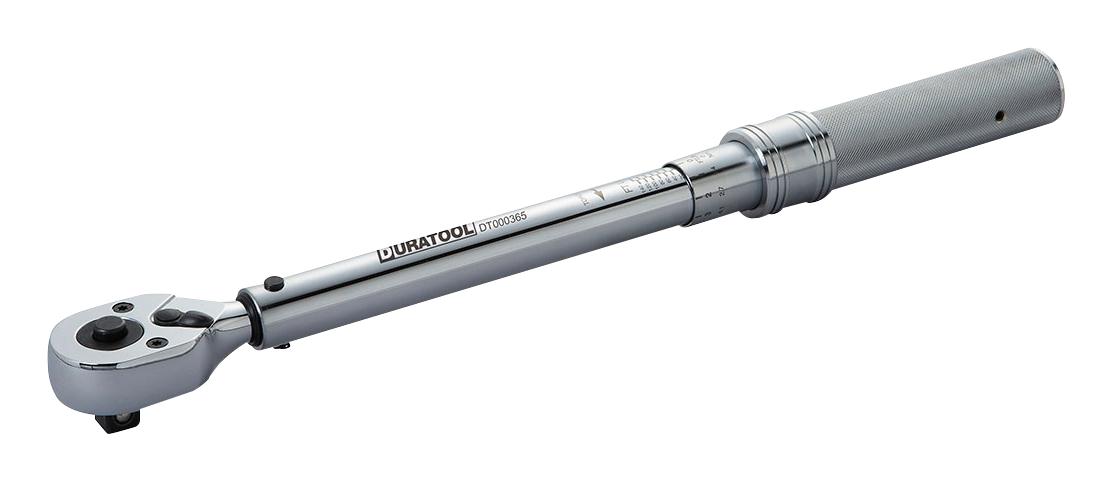 DT000364 ADJ TORQUE WRENCH, CARBON STEEL, 210MM DURATOOL
