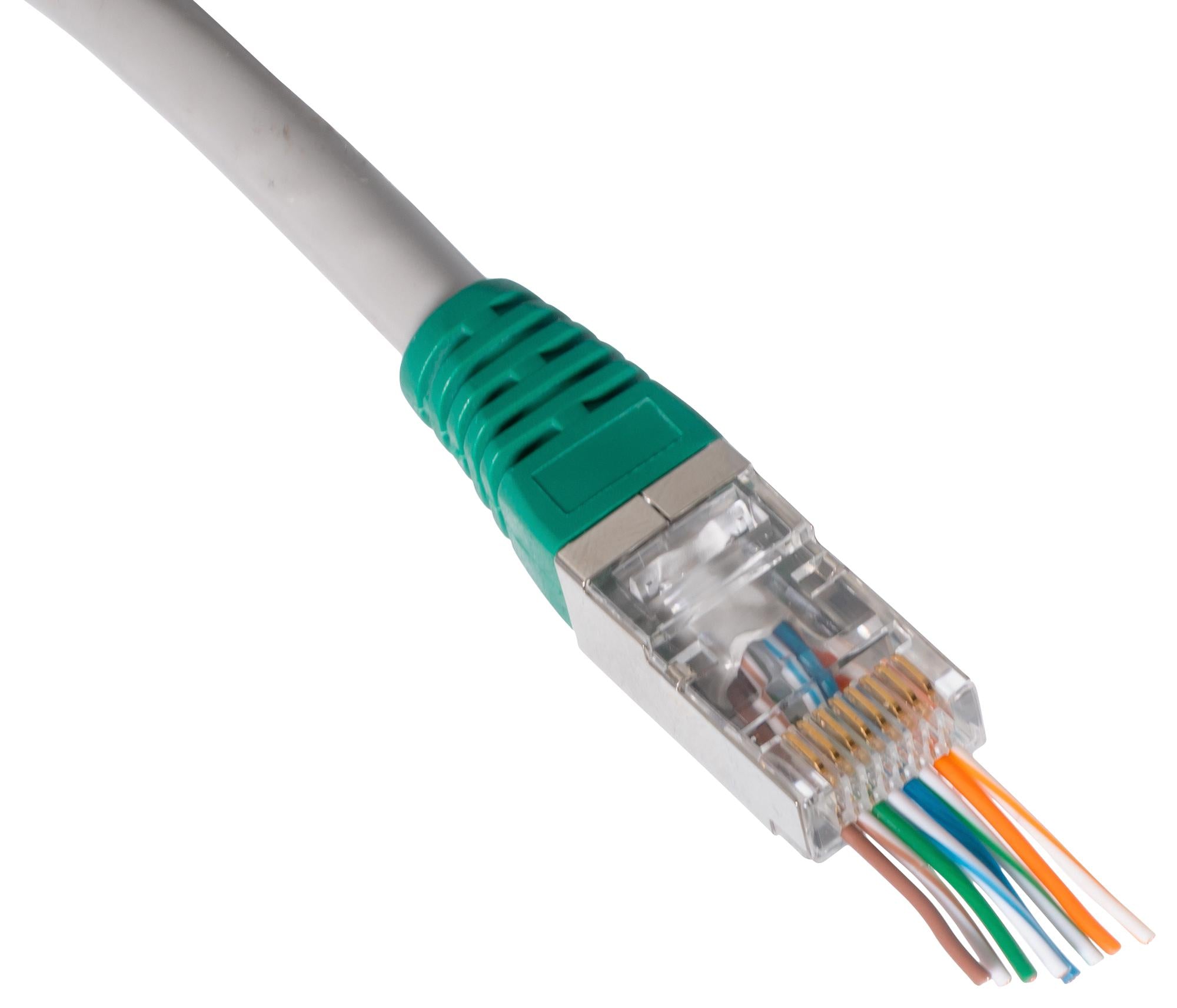 PXSPDY6S#10 RJ45 CONNECTOR, PLUG, 8P8C, 1PORT, CRIMP TUK