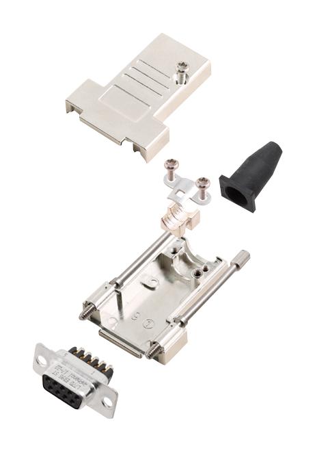 L17DTSL25-RG-LJS-T+L77DB25SST D SUB CONNECTOR, RCPT, 25POS, SCREW AMPHENOL ICC