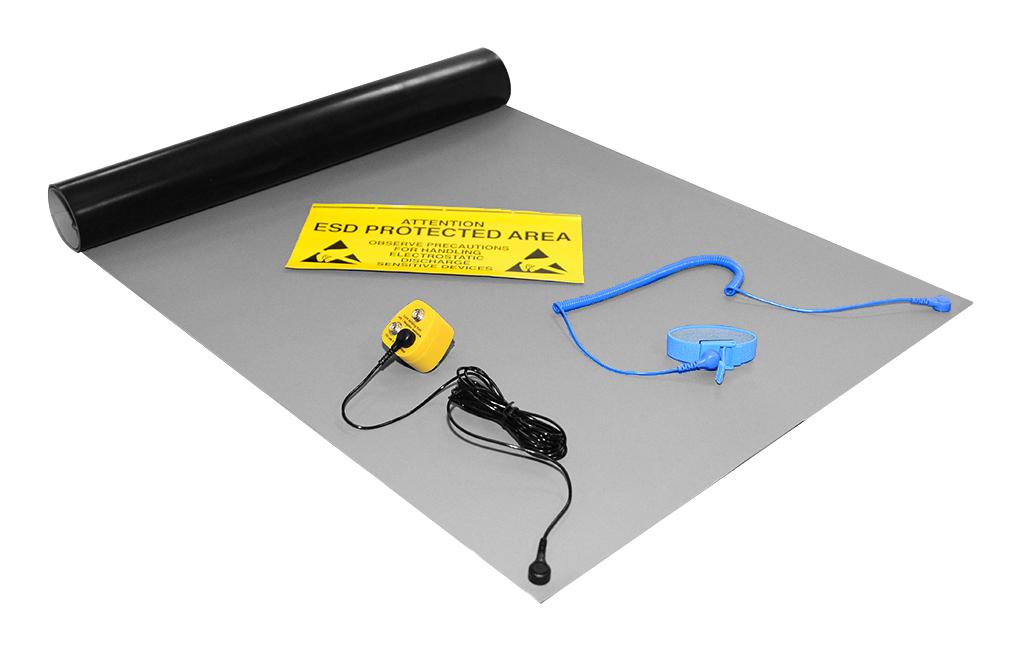 069-0013 ESD WS KIT-TEXTURED MAT, 600MMX1.2M, BLU MULTICOMP