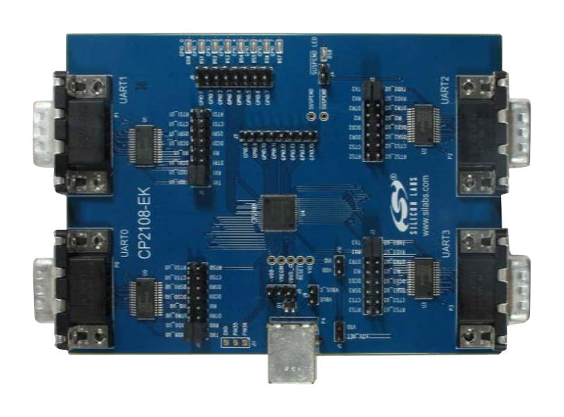 CP2108EK EVAL KIT, USB TO QUAD UART BRIDGE SILICON LABS