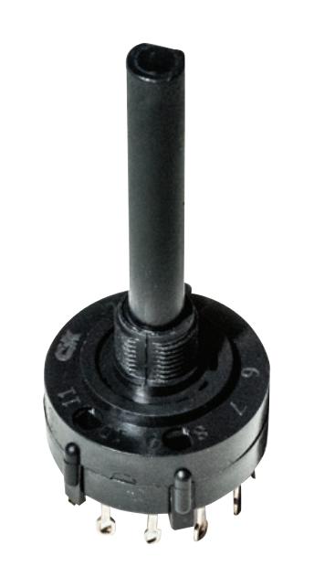 A10305RNZQ ROTARY SWITCH, 1P, 3POS, 2.5A, 125VAC C&K COMPONENTS