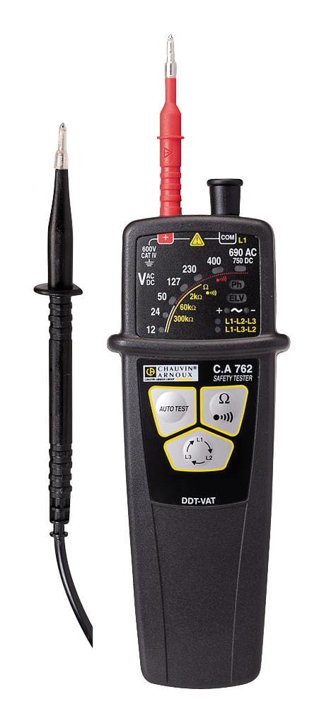 CHAUVIN ARNOUX Voltage P01191762Z VOLTAGE ABSENCE TESTER, 12-690VAC CHAUVIN ARNOUX 2945501 P01191762Z