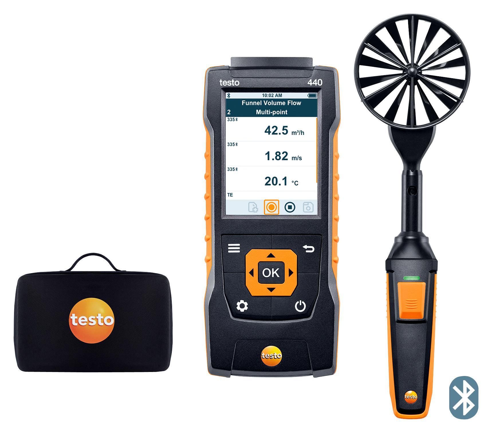 0563 4403 100 MM VANE KIT WITH BT, 0.3M/S TO 35M/S TESTO