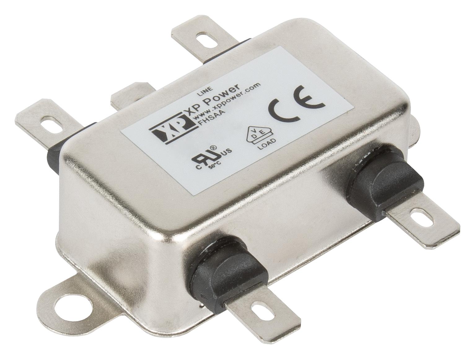 FHSAA20A2FR POWER LINE FILTER, ITE, 600UH, 20A, QC XP POWER