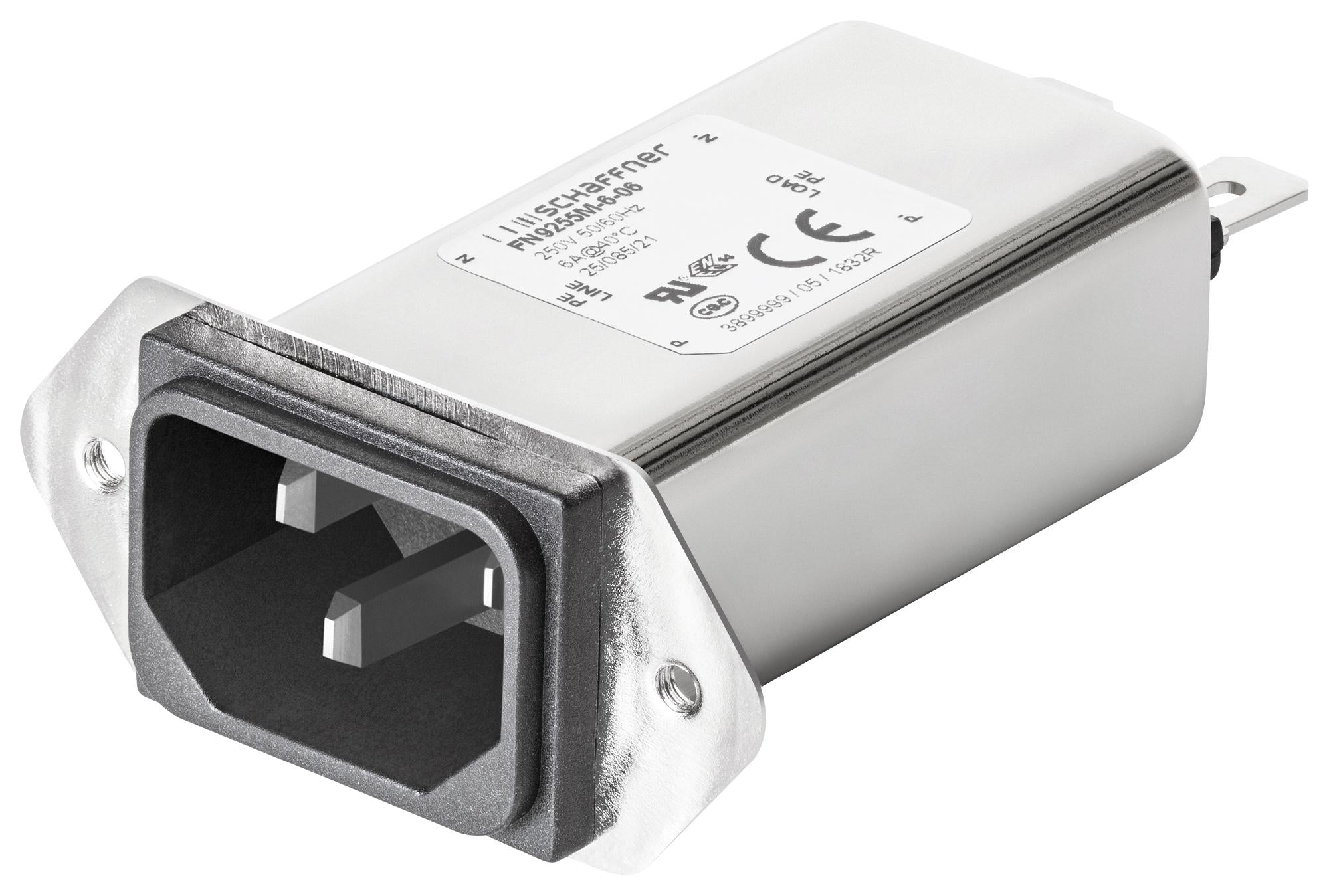 FN9255M-15-06 POWER LINE FILTER, 130UH, 15A SCHAFFNER