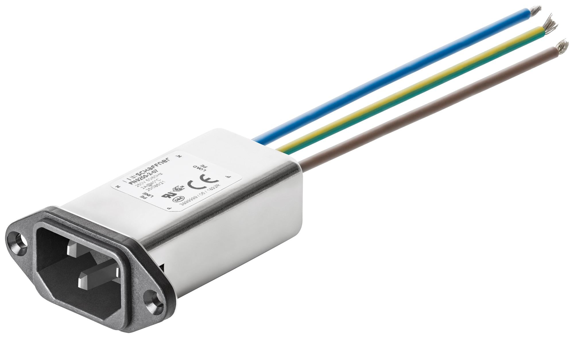 FN9255-2-07 POWER LINE FILTER, 4.8MH, 2A SCHAFFNER