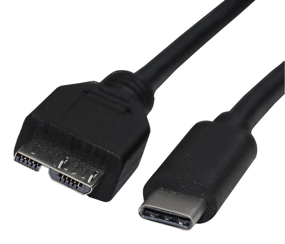 2563-1 USB CABLE, 3.1 C-3.0 MICRO B PLUG, 1M VIDEK