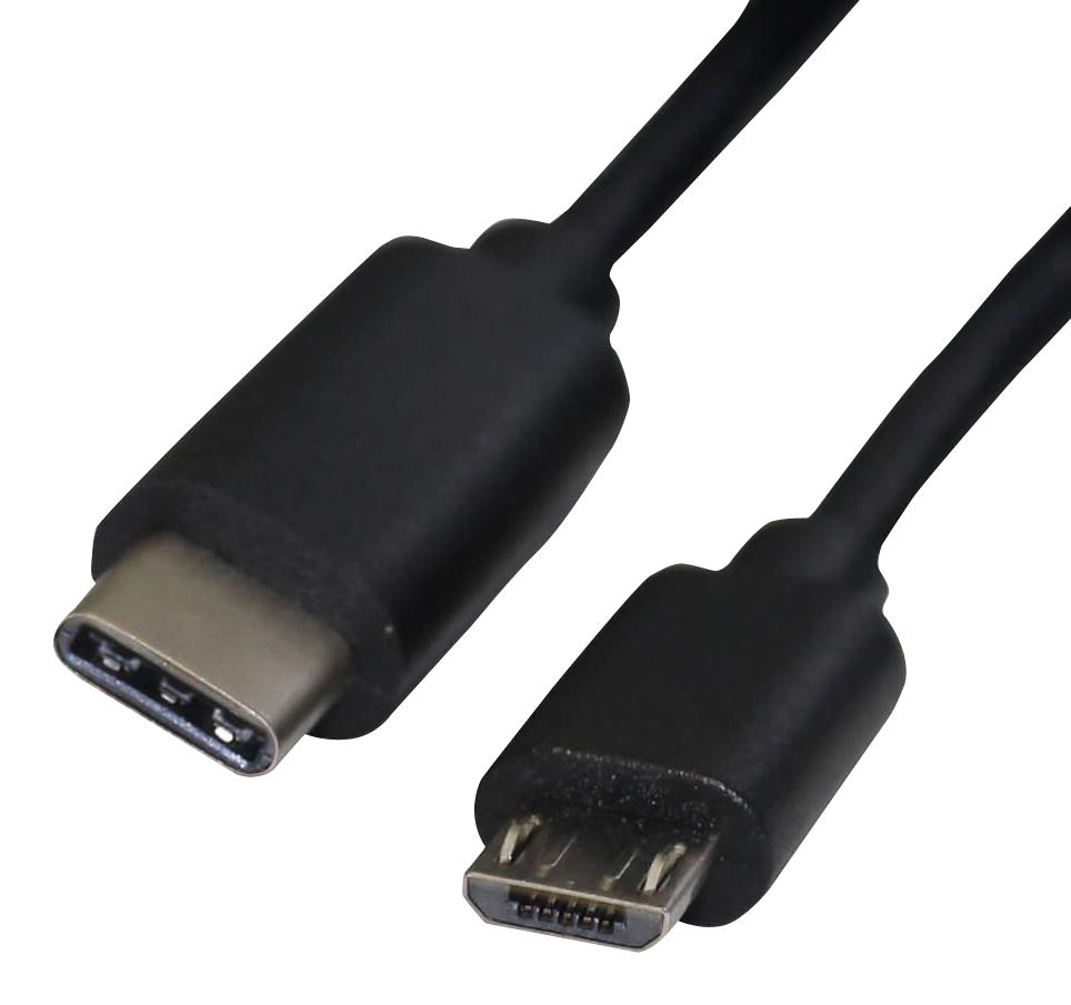 2567-1 USB CABLE, 3.1 C-2.0 MICRO B PLUG, 1M VIDEK