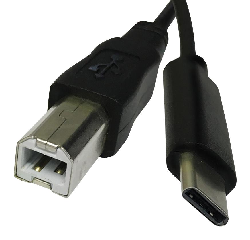 2568-1 USB CABLE, 3.1 C PLUG-2.0 B PLUG, 1M VIDEK
