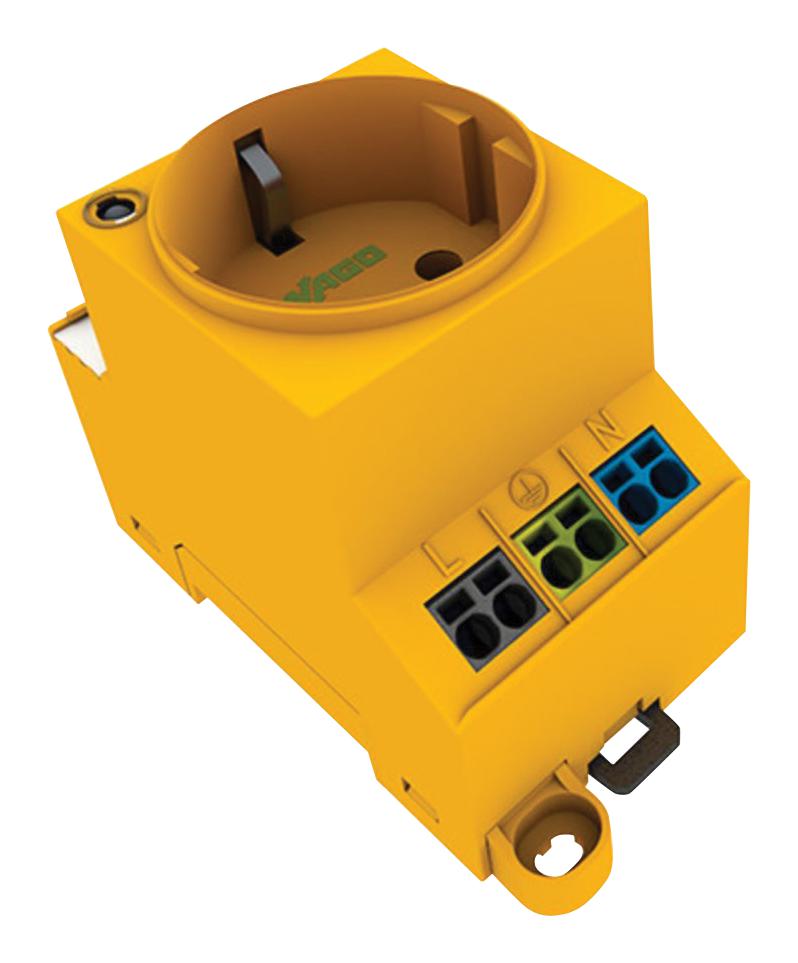 709-582 SWITCHGEAR CABINET OUTLET, 16A, 250VAC WAGO