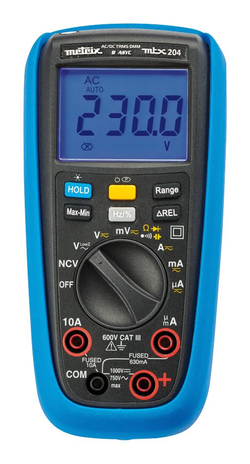 MTX204-Z DMM, HH, 10A, 1KV, 3.75DIGIT METRIX