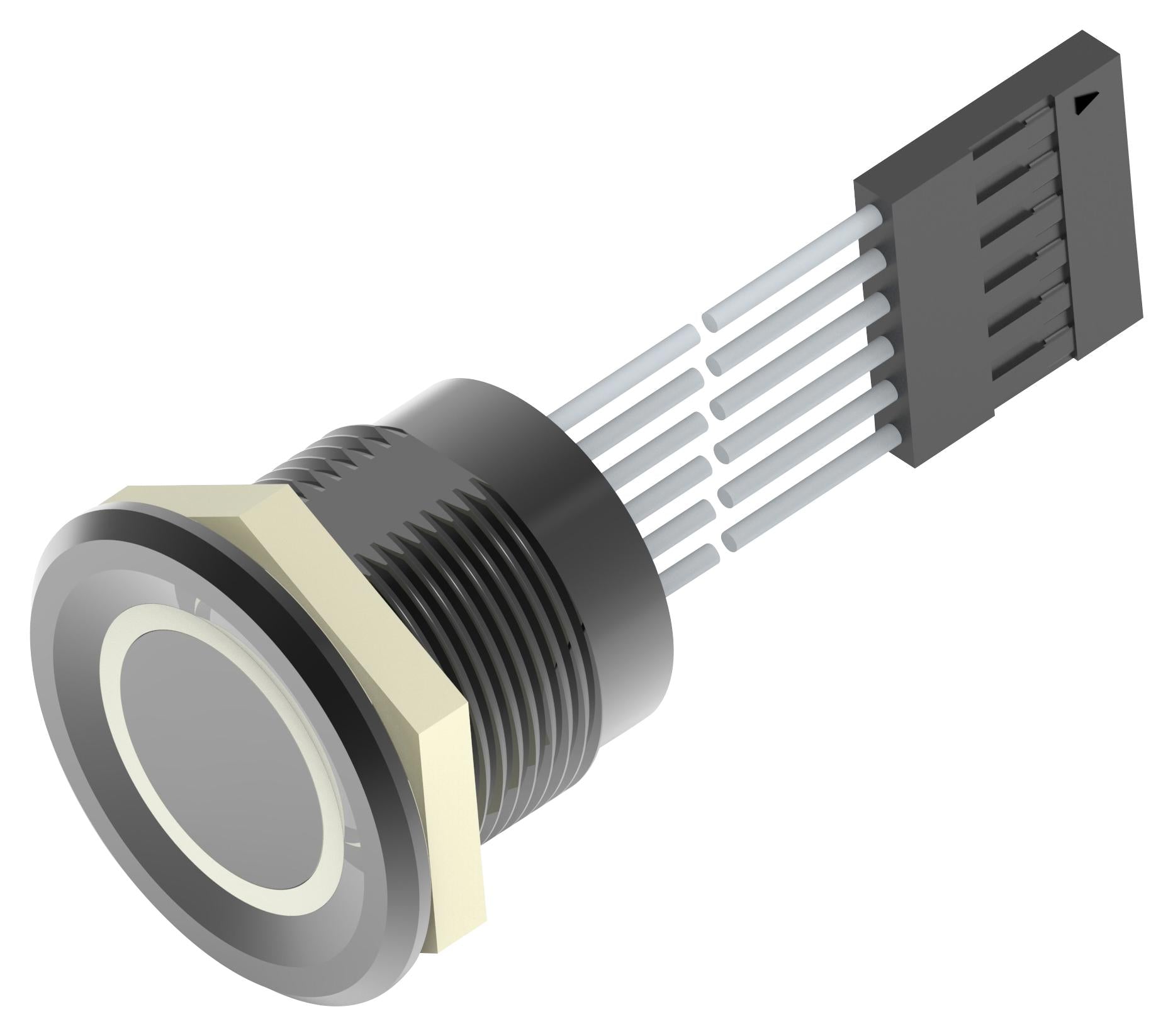 AVP19MAIBCE0DT5A04 VANDAL RESISTANT SW, SPST, 1A, 24V, PANL ALCOSWITCH - TE CONNECTIVITY