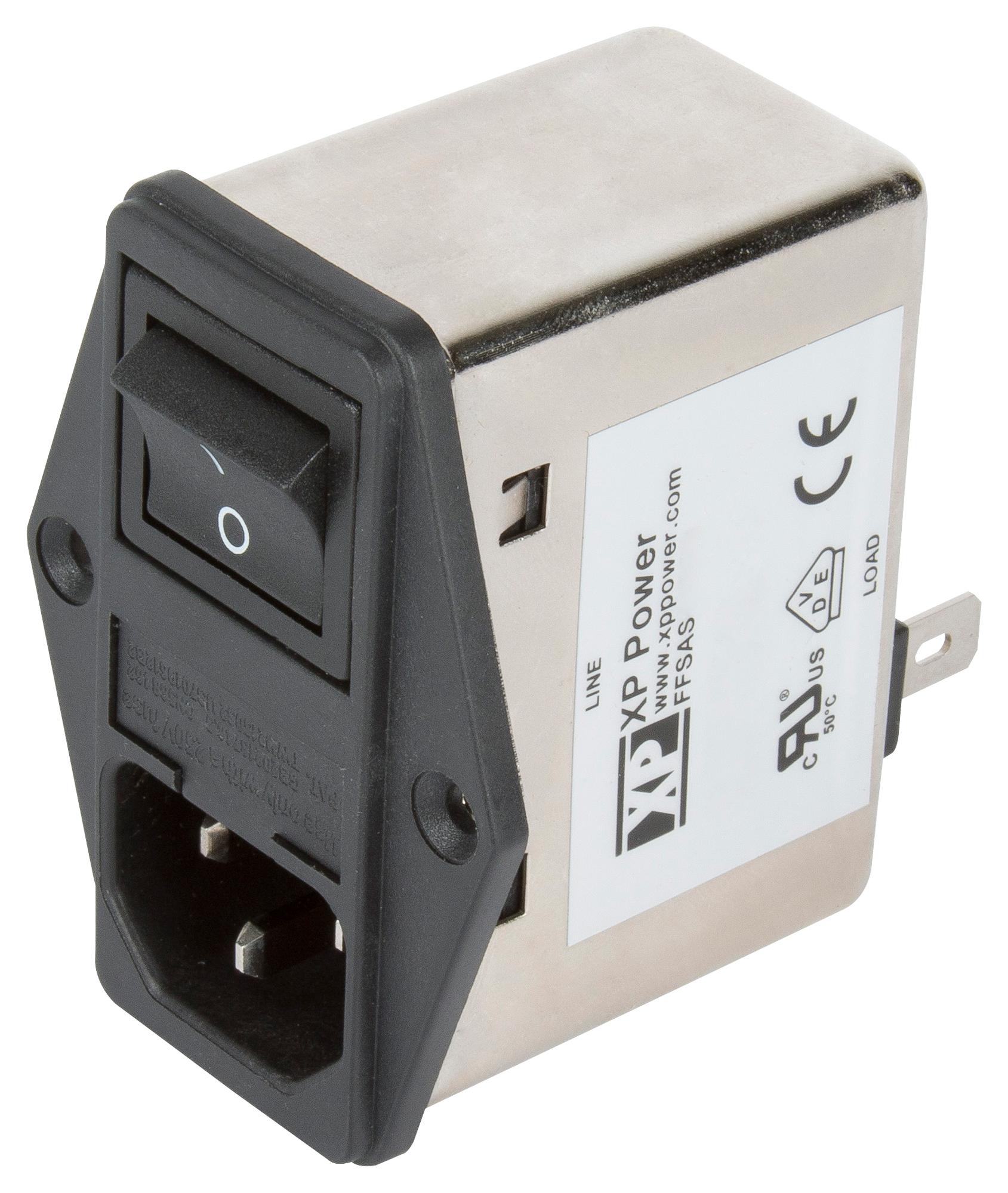 FFSAS10BFR IEC FILTER, ITE, 200UH, 10A, QC XP POWER