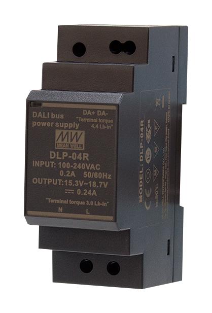 DLP-04R AC-DC LED DRIVER, 0.24A, 16V, RAIL MEAN WELL