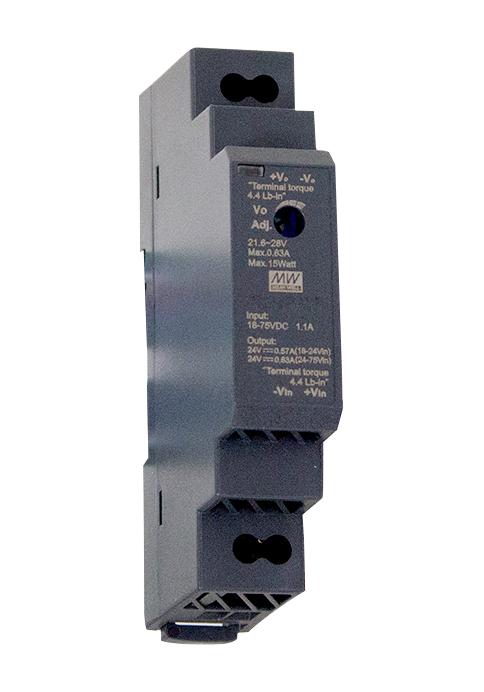 DDR-15L-24 DC-DC CONVERTER, 24V, 0.63A MEAN WELL