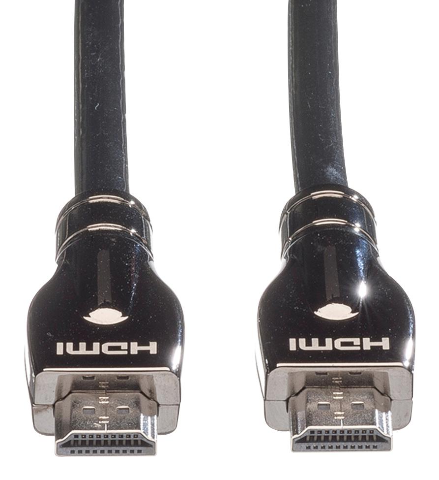 11.04.5687 CABLE, HDMI A PLUG-PLUG, 20M, BLACK ROLINE