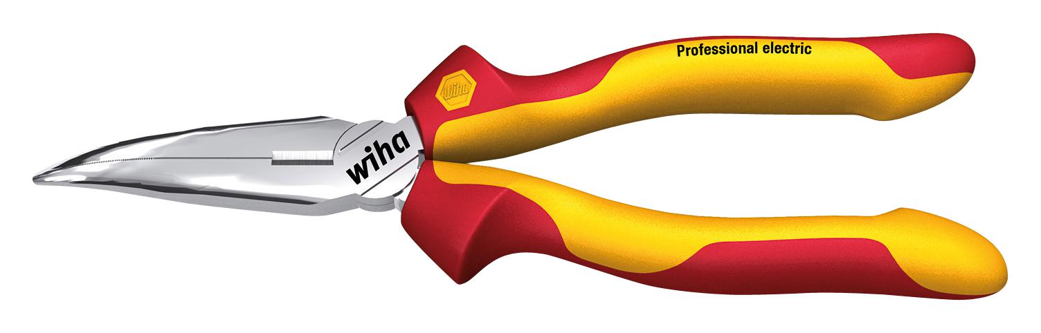 26728 PLIER, CURVED NEEDLE NOSE, 160MM WIHA